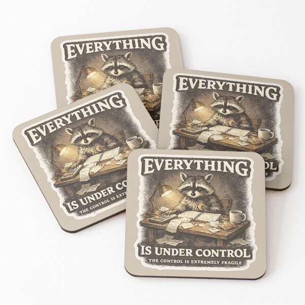Item preview, Everything Is Under Control Raccoon Funny Wildlife Design designed and sold by ChirpInc.