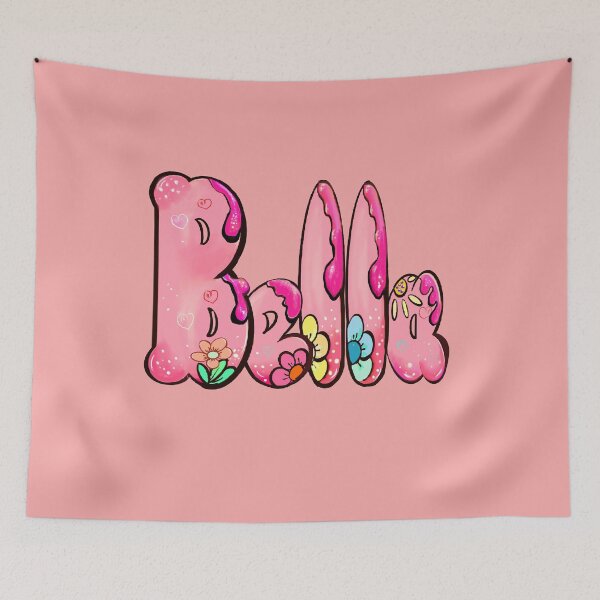 Item preview, Bella The Top 10 best personalized gifts Isabel Isabella Izabel pink floral personalised Graffiti name Bella designed and sold by Artonmytee.
