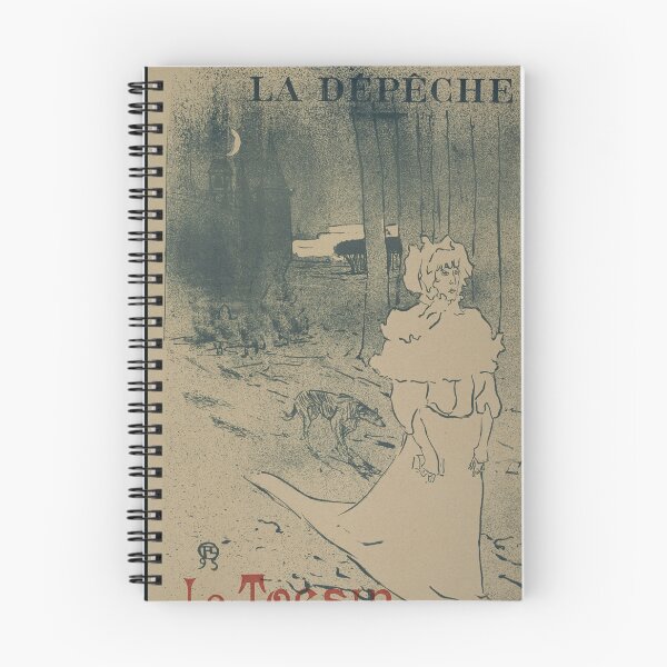 Item preview, La Dépêche Le Tocsin by Henri de Toulouse-Lautrec | Moody Art Nouveau Vintage Poster Print designed and sold by artofuniverse.