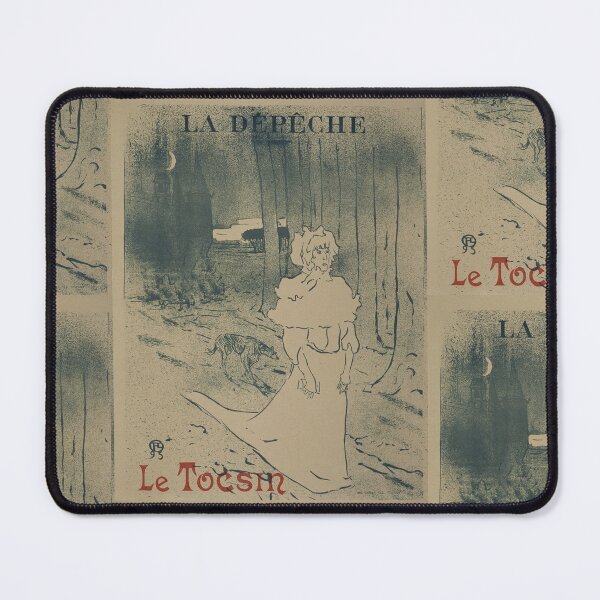 Item preview, La Dépêche Le Tocsin by Henri de Toulouse-Lautrec | Moody Art Nouveau Vintage Poster Print designed and sold by artofuniverse.
