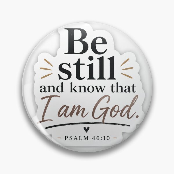 Item preview, Be Still and Know That I Am God Sticker – Psalm 46:10 Christian Bible Verse designed and sold by stickyverselab.