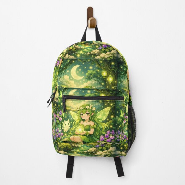 Item preview, Emerald Whisper Spirit Realm | Lungwort & Heal‑All Botanical Fantasy Art designed and sold by LuxuryApparels.