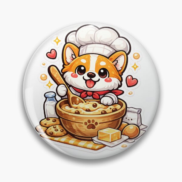 Item preview, Cartoon Puppy Chef Illustration designed and sold by stickyverselab.