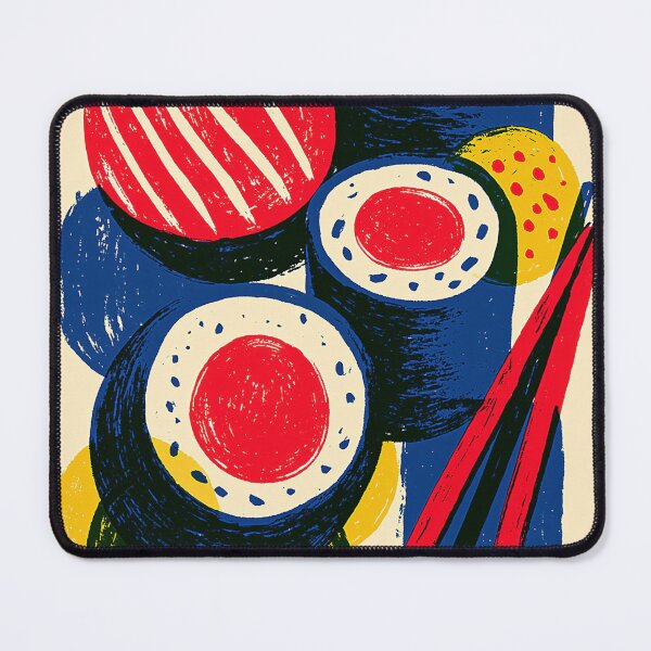 Item preview, Retro Sushi Linoprint designed and sold by Retro Type.