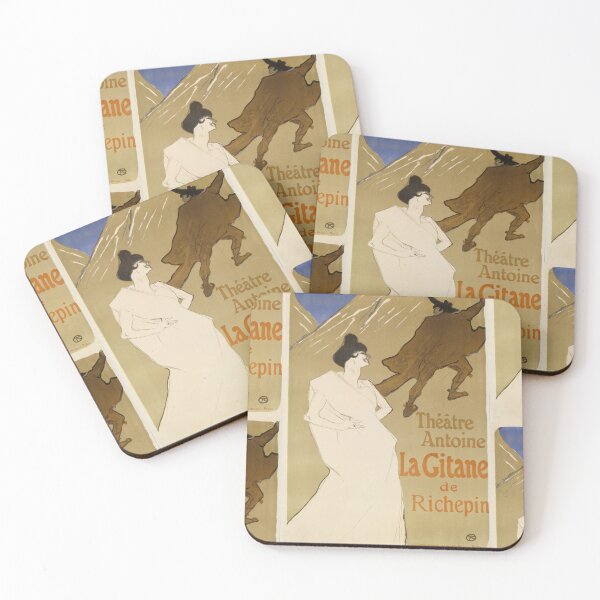 Item preview, La Gitane Théâtre Antoine by Henri de Toulouse-Lautrec | Vintage Art Nouveau Theater Poster Print designed and sold by artofuniverse.
