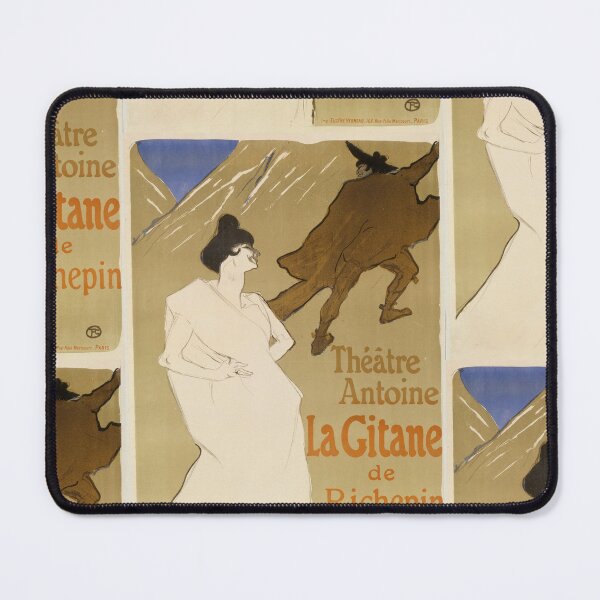 Item preview, La Gitane Théâtre Antoine by Henri de Toulouse-Lautrec | Vintage Art Nouveau Theater Poster Print designed and sold by artofuniverse.