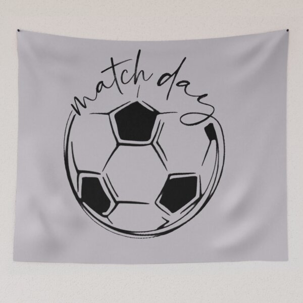 Item preview, Minimalist Football Match Day Hand - Drawn Soccer Ball  designed and sold by digitalbob60.