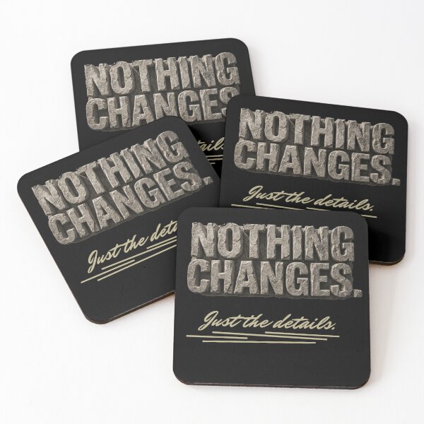 Item preview, Stoic Quote - Nothing Changes. (Monumental Stone) designed and sold by FriciShop.
