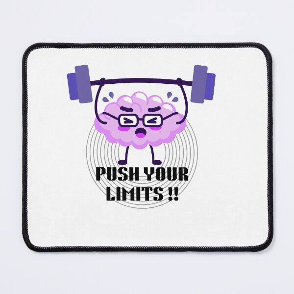 Item preview, Push Your Limits Brain Gym Design, Funny Motivational Workout Art designed and sold by Palette _Vibes.