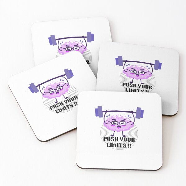 Item preview, Push Your Limits Brain Gym Design, Funny Motivational Workout Art designed and sold by Palette _Vibes.