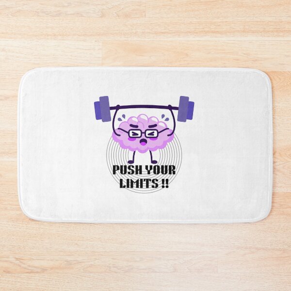 Item preview, Push Your Limits Brain Gym Design, Funny Motivational Workout Art designed and sold by Palette _Vibes.