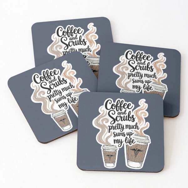 Item preview, Coffee and Scrubs Healthcare Life Design designed and sold by rygenr8.