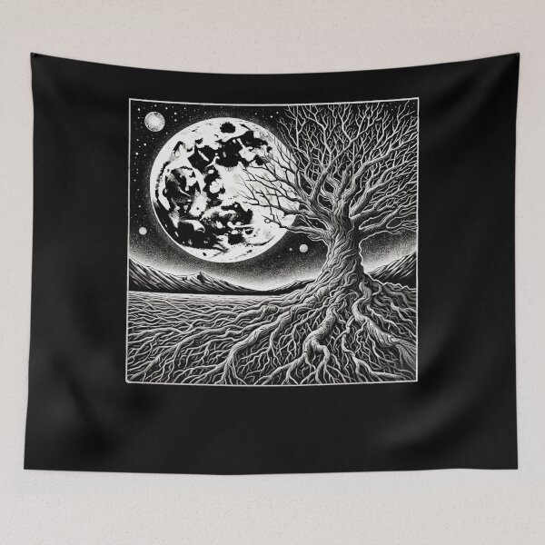 Item preview, Moonlit Wave Landscape designed and sold by SiarheiYur.