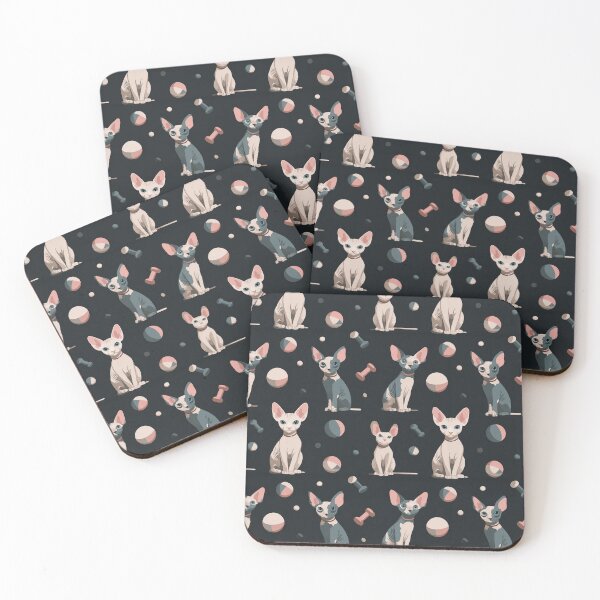 Item preview, Silly Sphynxes | Sphynx Cat Seamless Pattern designed and sold by sundayclay.