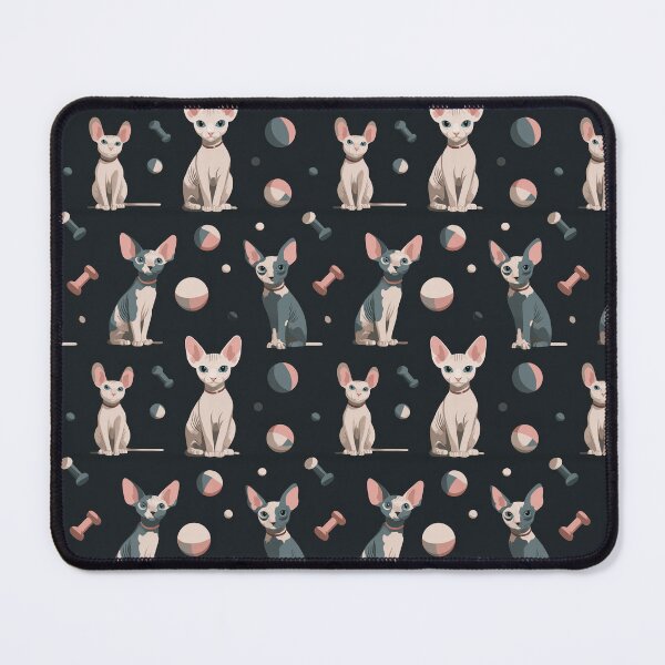 Item preview, Silly Sphynxes | Sphynx Cat Seamless Pattern designed and sold by sundayclay.
