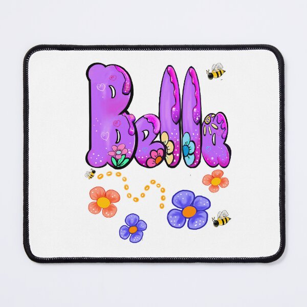 Item preview, Bella The Top 10 best personalized gifts Isabel Isabella Izabel purple floral honey bees personalised Graffiti name Bella designed and sold by Artonmytee.