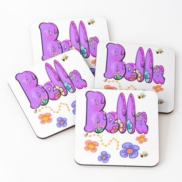 Item preview, Bella The Top 10 best personalized gifts Isabel Isabella Izabel purple floral honey bees personalised Graffiti name Bella designed and sold by Artonmytee.
