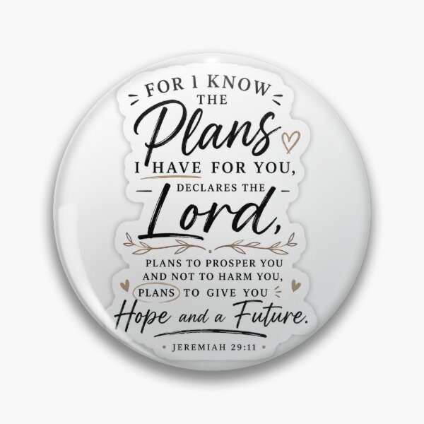 Item preview, Jeremiah 29:11 Bible Verse Sticker – Hope and Future Christian Quote designed and sold by stickyverselab.