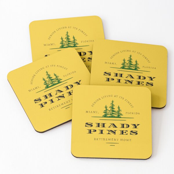 Item preview, Shady Pines retirement home logo — Miami, Florida senior living designed and sold by Rue Market.