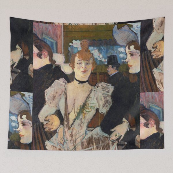 Item preview, La Goulue Arriving at the Moulin Rouge by Henri de Toulouse-Lautrec | Vintage Belle Époque Paris Cabaret Art Print designed and sold by artofuniverse.