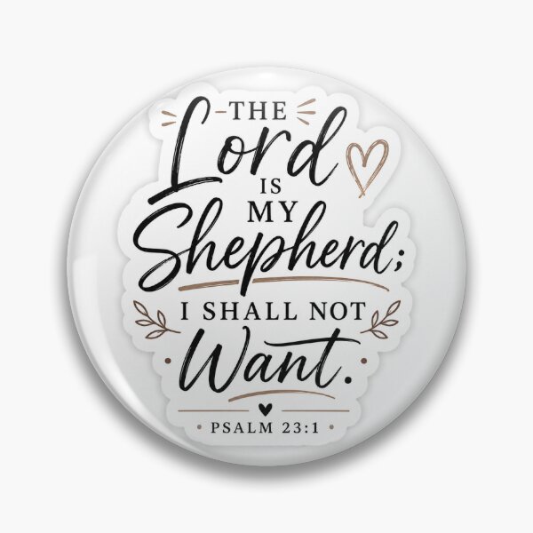 Item preview, The Lord Is My Shepherd Sticker – Psalm 23:1 Christian Bible Verse designed and sold by stickyverselab.