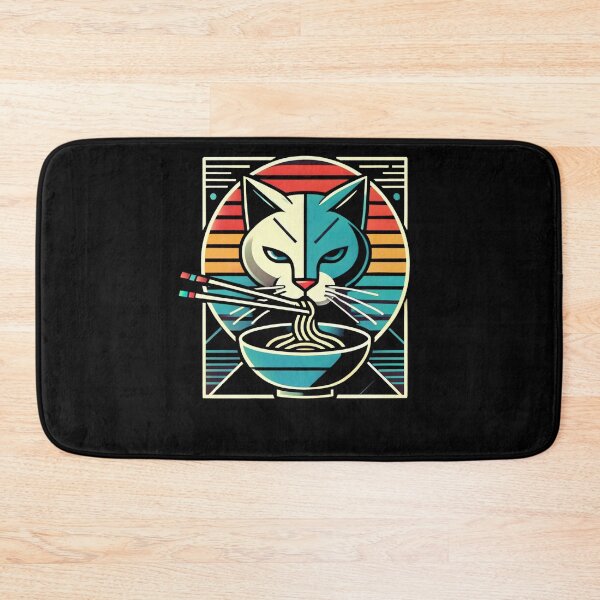 Item preview, Retro Cat Ramen Mask designed and sold by SiarheiYur.