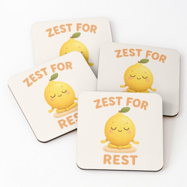 Item preview, Zest for Rest Cute Meditating Lemon | Kawaii Citrus Art designed and sold by PopCulturePixel.