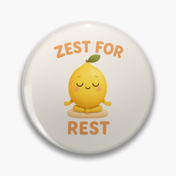 Item preview, Zest for Rest Cute Meditating Lemon | Kawaii Citrus Art designed and sold by PopCulturePixel.