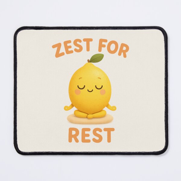 Item preview, Zest for Rest Cute Meditating Lemon | Kawaii Citrus Art designed and sold by PopCulturePixel.