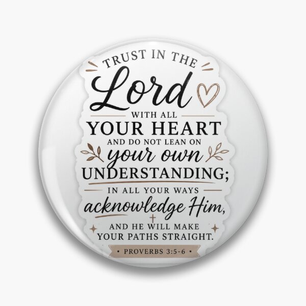 Item preview, Trust in the Lord Sticker – Proverbs 3:5-6 Christian Bible Verse designed and sold by stickyverselab.