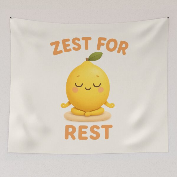 Item preview, Zest for Rest Cute Meditating Lemon | Kawaii Citrus Art designed and sold by PopCulturePixel.
