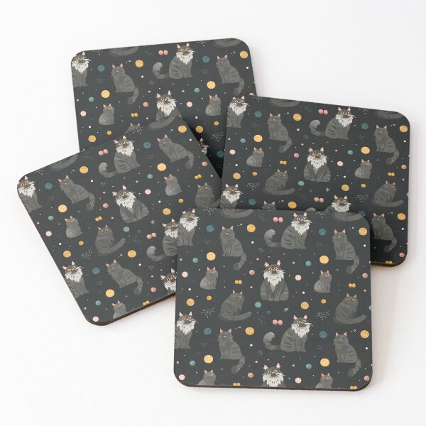 Item preview, Majestic Maine Coons | Maine Coon Seamless Pattern designed and sold by sundayclay.