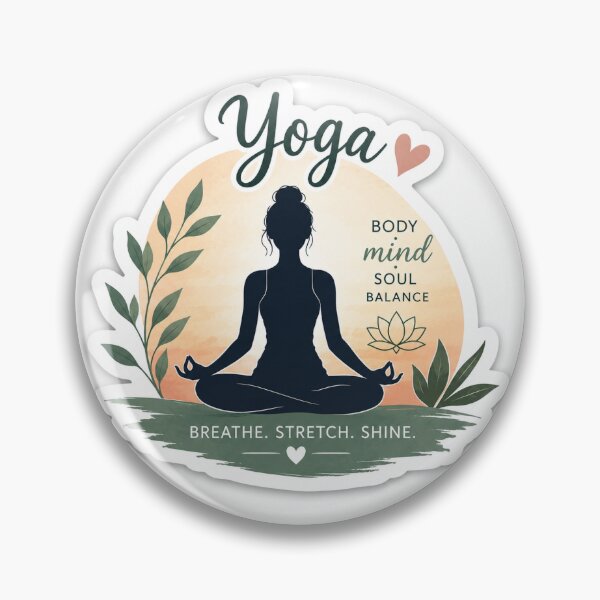 Item preview, Yoga Meditation Sticker Design | Body Mind Soul Aesthetic Sticker designed and sold by stickyverselab.