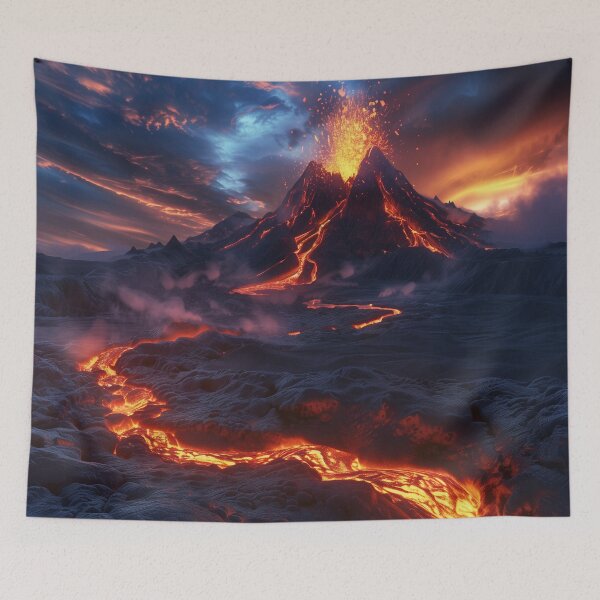 Item preview, Eternal Lava Eruption Landscape designed and sold by QuantumDrift.