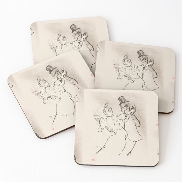 Item preview, La Goulue the Glutton by Henri de Toulouse-Lautrec | Vintage Belle Époque Dance Art Print designed and sold by artofuniverse.