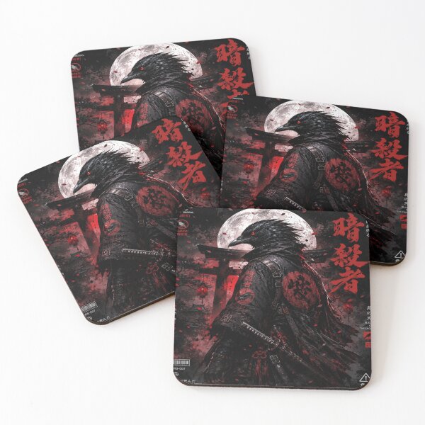 Item preview, Oni Crow Assassin – Dark Japanese Streetwear Anime Design designed and sold by UnknownFrame.