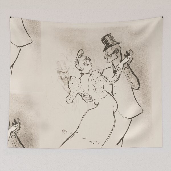 Item preview, La Goulue the Glutton by Henri de Toulouse-Lautrec | Vintage Belle Époque Dance Art Print designed and sold by artofuniverse.