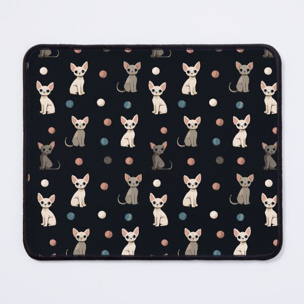 Item preview, Dashing Devon Rexes | Devon Rex Seamless Pattern designed and sold by sundayclay.