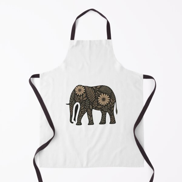 Item preview, Ancient art elephant, plant, flower designed and sold by strongSpiritEd.
