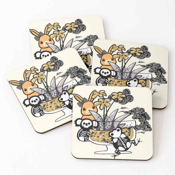 Item preview, Spooky Garden with Skeleton Koala and Frog designed and sold by Kanniax.