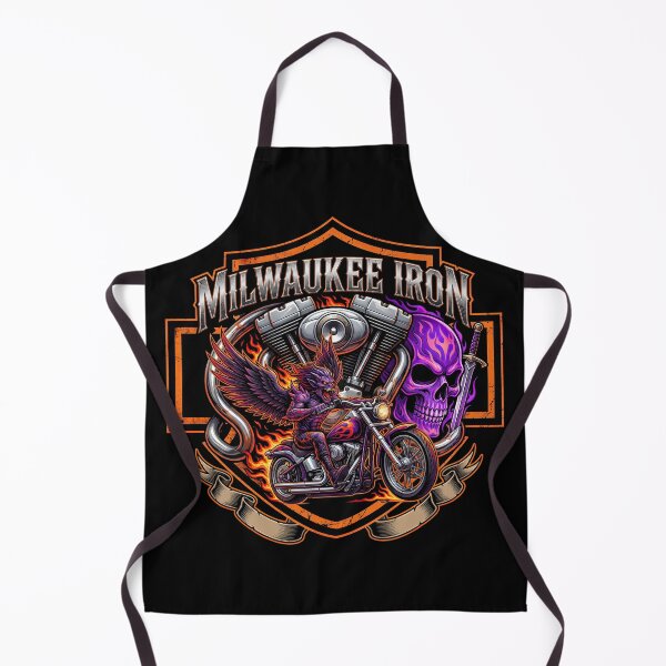 Item preview, Milwaukee Iron Harley Davidson Dark Biker Aesthetic Graphic designed and sold by enzoade.
