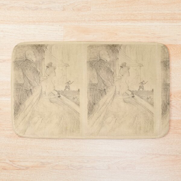 Item preview, La Loge at a Performance of Faust by Henri de Toulouse-Lautrec | Vintage Belle Époque Theatre Art Print designed and sold by artofuniverse.
