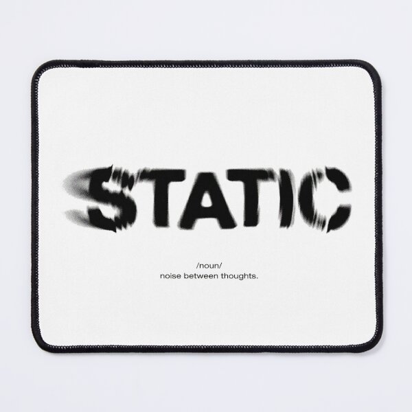 Item preview, Static Distorted Typography designed and sold by NOISEFORM.