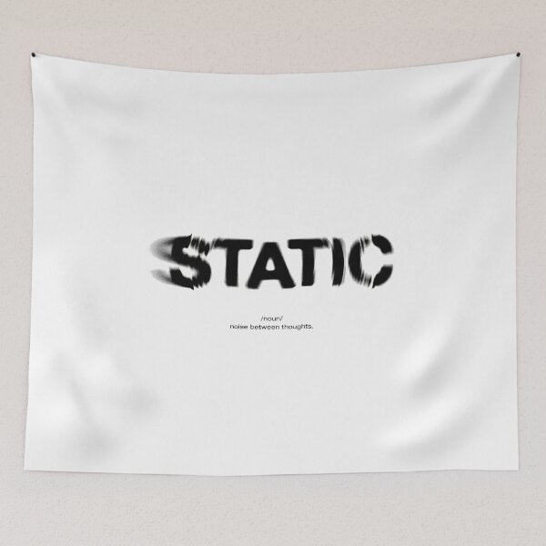 Item preview, Static Distorted Typography designed and sold by NOISEFORM.