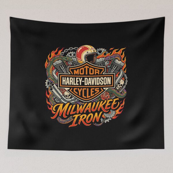 Item preview, Milwaukee Iron Harley Davidson American Motorcycle Culture Design designed and sold by enzoade.