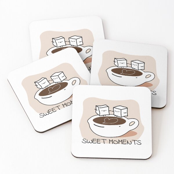 Item preview, Sweet Moments - Cute Kawaii Coffee Love Doodle designed and sold by JOCSTOCK.