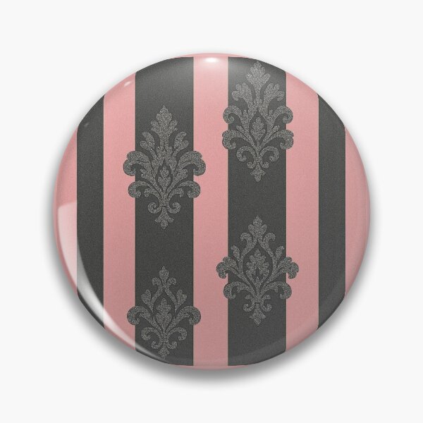 Item preview, Striped Matte Pink & Smoky Gray Baroque designed and sold by DesignsByPrnces.