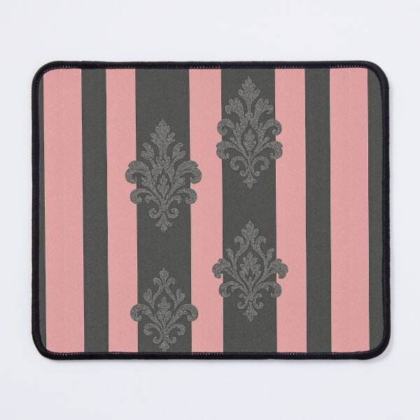 Item preview, Striped Matte Pink & Smoky Gray Baroque designed and sold by DesignsByPrnces.