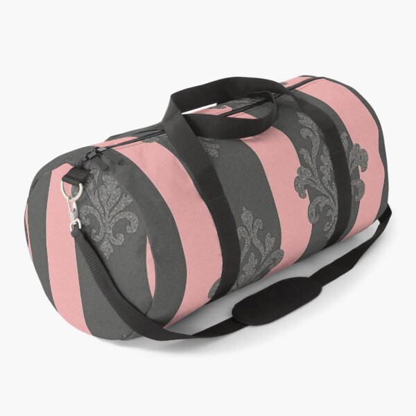 Item preview, Striped Matte Pink & Smoky Gray Baroque designed and sold by DesignsByPrnces.