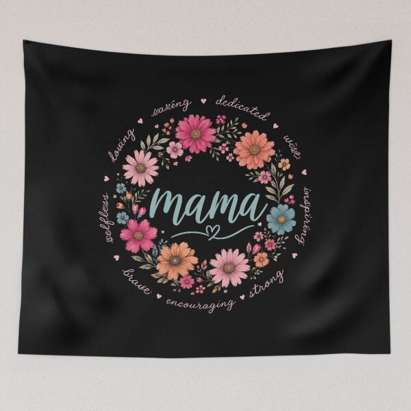 Item preview, Mama Loving Caring Dedicated Wise Inspiring Strong Encouraging Brave Selfless Mother Mom Gift designed and sold by FormalDehyena.